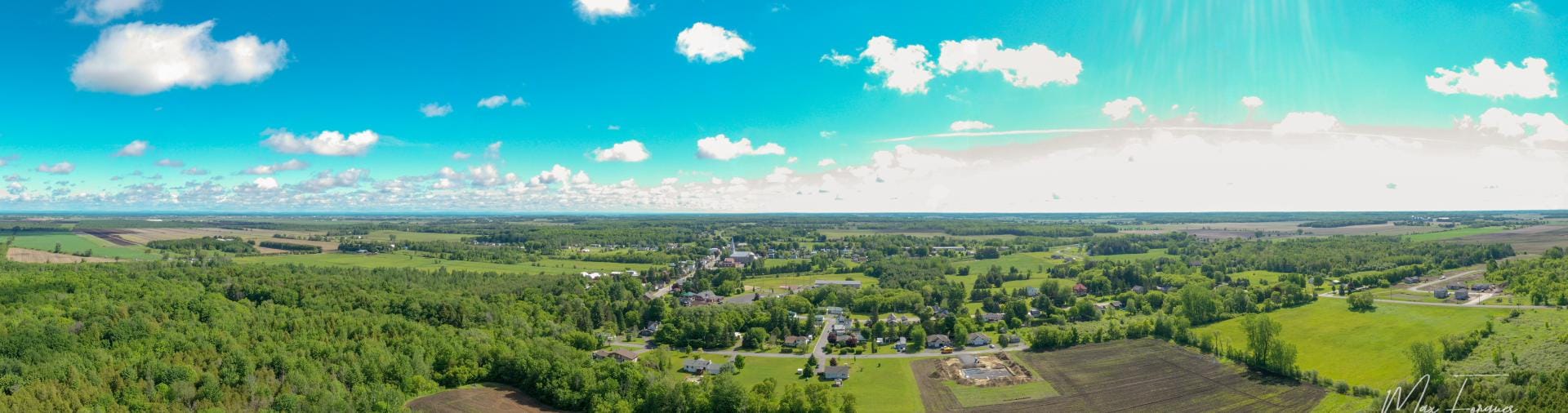 aerial view of Moose Creek